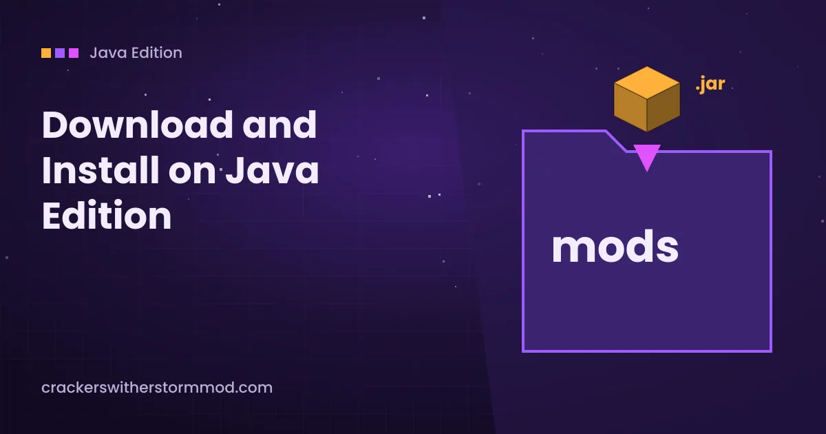 How to Download and Install Crackers Wither Storm Mod on Java Edition illustration